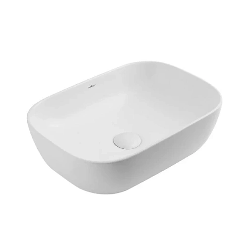 Раковина Abber Rechteck 46 см белая матовая - фото 2