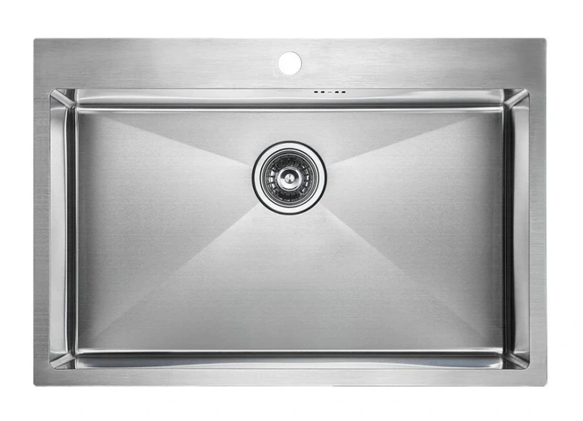 Мойка для кухни Paulmark Vast PM217551 75 см из нержавеющей стали (детальная фотография)