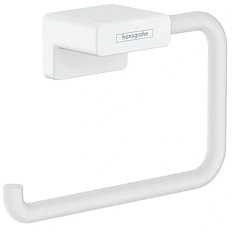 Бумагодержатель Hansgrohe AddStoris белый матовый