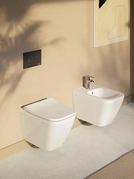 Унитаз подвесной VitrA Integra безободковый 7082B003-0075 (детальная фотография), современные, hi-tech, прямоугольные