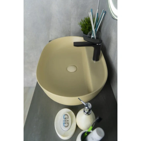 Раковина GID Lago Sr1346 61 см светло-коричневая 53343 (детальная фотография), одинарные, недорогие