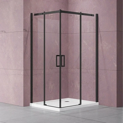 Душевой уголок Vincea Dice 100х100 см профиль черный - фото 2