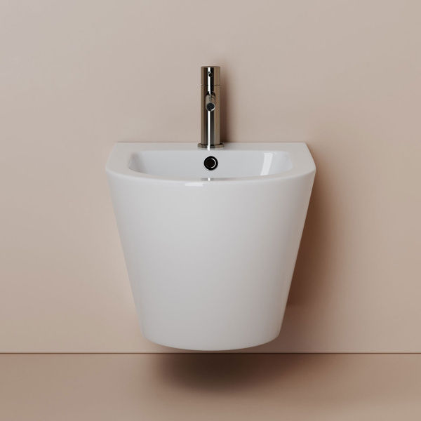 Биде подвесное Ceramicanova Alba белое CN11006 (детальная фотография), подвесные