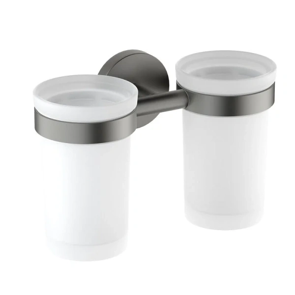 Стакан для ванной Акватек Европа оружейная сталь AQ4117BGM (детальная фотография)