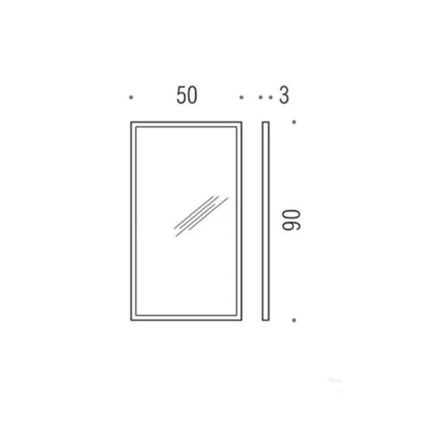 Зеркало Colombo Fashion Mirrors 50 см в раме B2043 (детальная фотография), по запросу