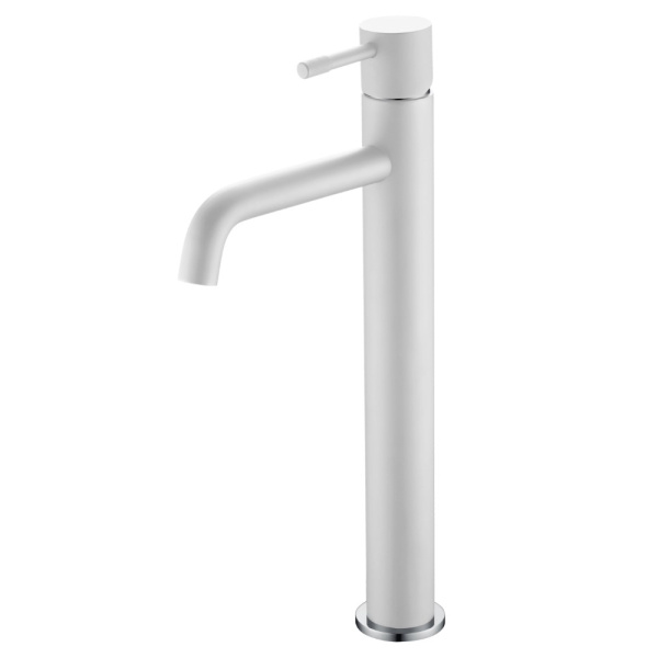 Смеситель для раковины Boheme Uno белый/хром 462-WCR (детальная фотография)