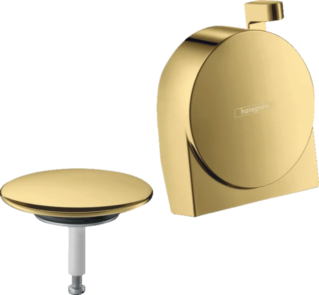 Внешняя часть излива на ванну с набором для слива и перелива Hansgrohe Exafill S полированное золото 58117990 (детальная фотография)