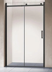 Душевая дверь в нишу Vincea Como 130 см профиль черный матовый