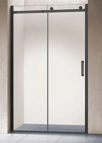 Душевая дверь в нишу Vincea Como 130 см профиль черный матовый - фото 2