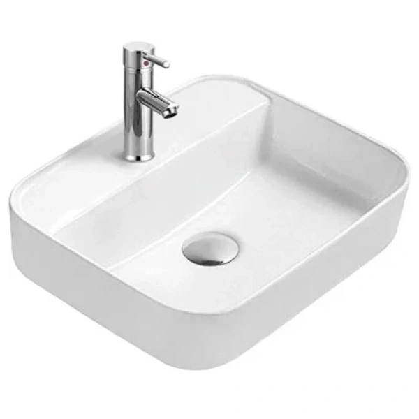 Раковина Акватек Вега 50 см на столешницу белая AQ5506-00 (детальная фотография)