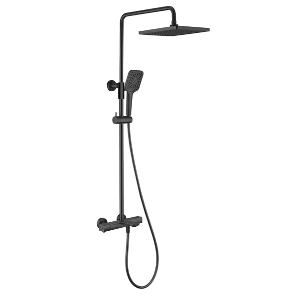 Душевая стойка Vincea Next термостатическая, черный VSFS-1N1TMB (детальная фотография)