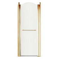 Душевая дверь в нишу Migliore Diadema 90 см профиль золото стекло матовое левая