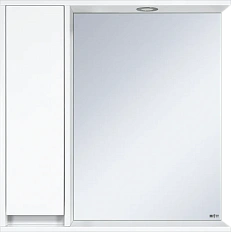 Зеркальный шкаф с подсветкой Misty Алиса Э-Али04075 75 см с розеткой