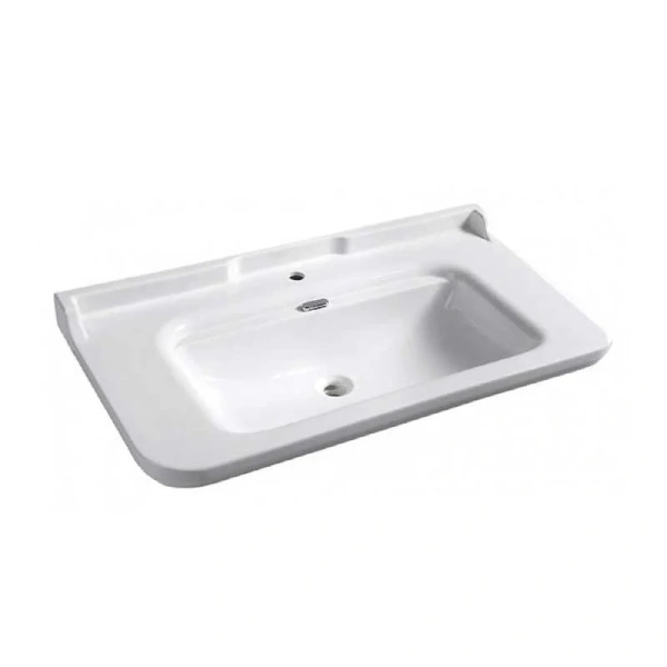 Раковина Kerasan Waldorf 120 см c 1 отверстием под смеситель 4144K1bi/cr*1 (детальная фотография)