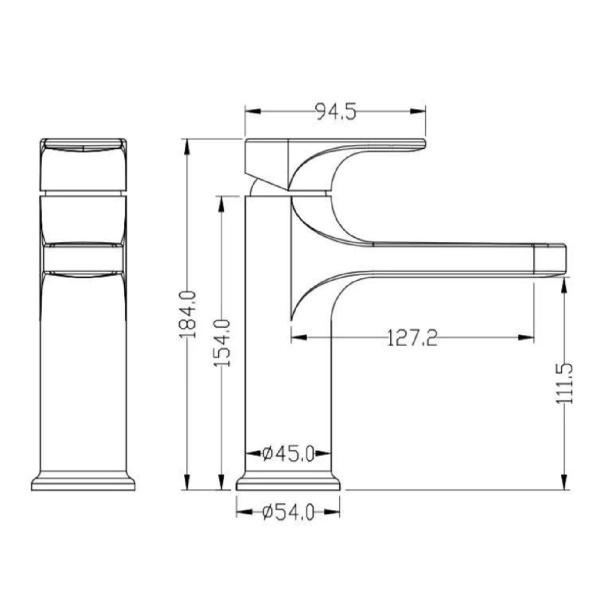 Схема (детальная фотография), для раковины