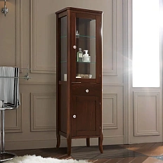 Шкаф-пенал напольный Kerasan Retro 46 см орех