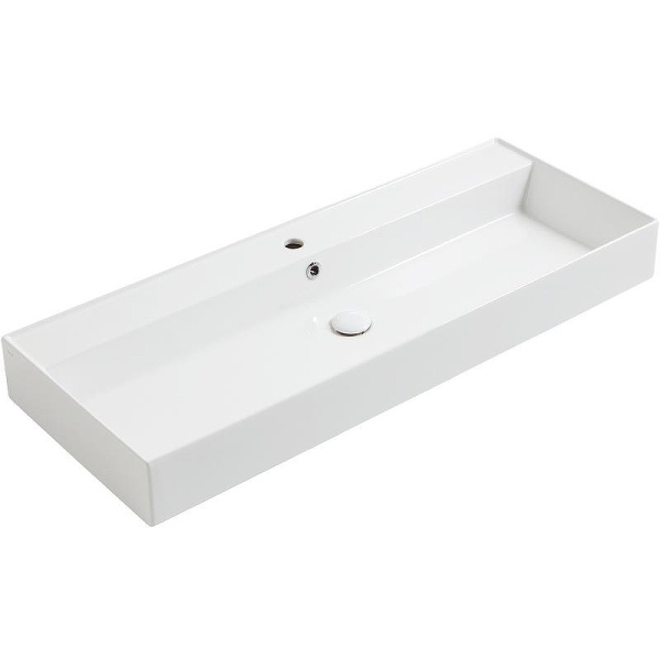 Раковина Simas Agile 121 см с 1 отверстием под смеситель AG121 bi*1 (детальная фотография)