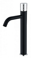 Смеситель для раковины Boheme Stick black diamond chrome
