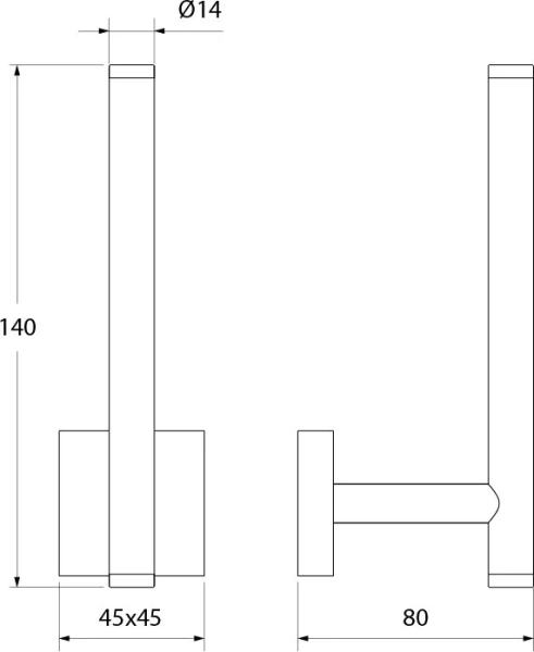 Бумагодержатель IDDIS Edifice хром EDISBS0i43 (детальная фотография), современные, hi-tech