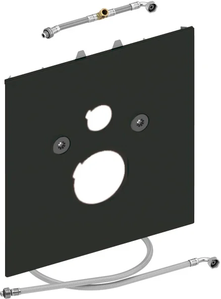 Нижняя стеклянная панель для установки унитаза-биде Duravit Senso Wash, цвет черный, Tece TECElux 9650107 (детальная фотография)