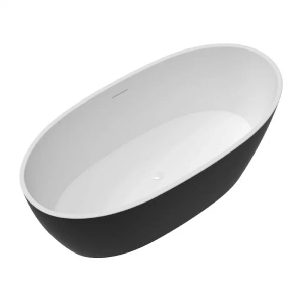 Ванна акриловая Delice Rondo 170х76 см черная матовая DLR440104Bk (детальная фотография), современныe, hi-tech