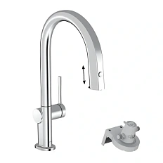 Смеситель для кухни Hansgrohe Aqittura 76803 с выдвижным изливом
