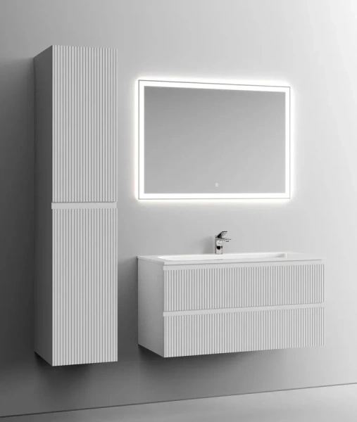 Тумба под раковину подвесная Sancos Snob T 100 см bianco SNT100W (детальная фотография), моноблок