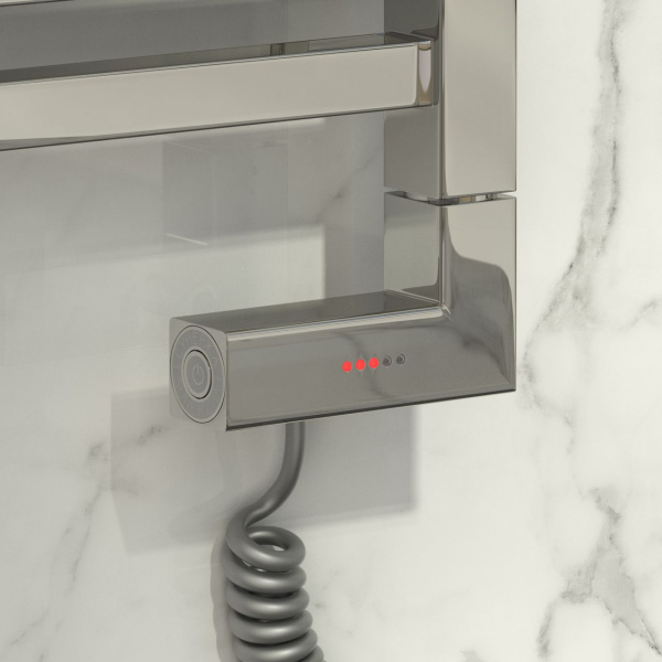 Полотенцесушитель электрический Сунержа Центурион 2.0 1260 60x120 см из нержавеющей стали (детальная фотография), другие, черный