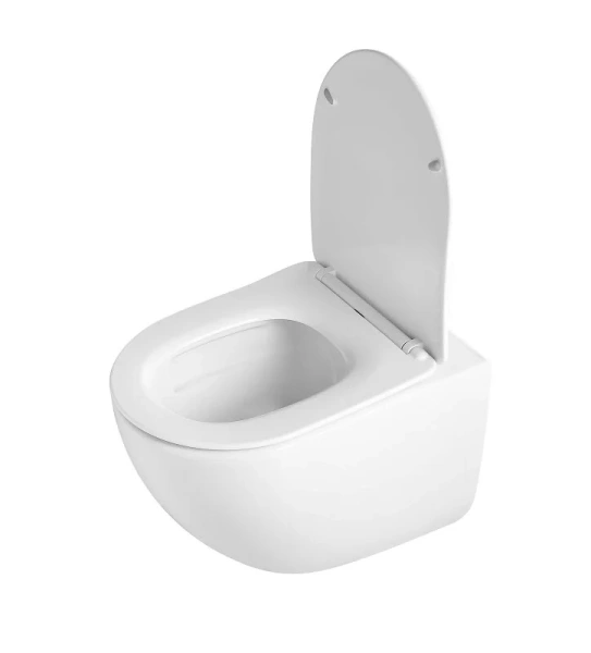 Унитаз подвесной Акватек Гелиос безободковый AQ1993T-00 (детальная фотография), в наличии