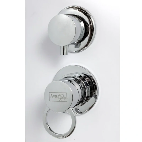 Душевая кабина Deto L 100x100 см без крыши L901N (детальная фотография), со стеклянными задними стенками