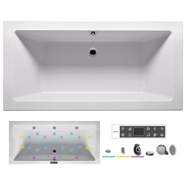 Ванна гидромассажная Riho Lugo 190 x 80 см, BLISS2 BT0400500000000_BLISS2 (детальная фотография)