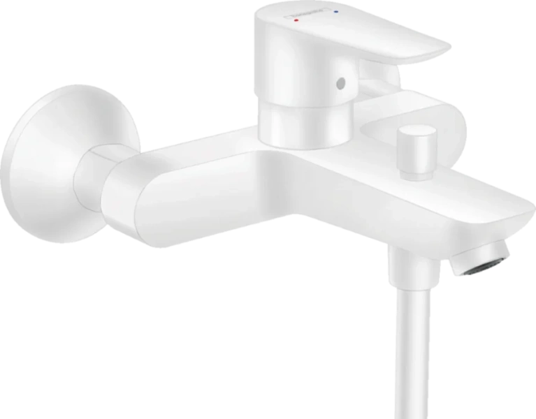 Смеситель для ванны Hansgrohe Talis E однорычажный, белый матовый 71740700 (детальная фотография)