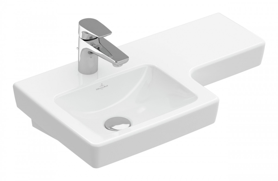 Раковина Villeroy & Boch Subway 2.0 63 см левая, цвет альпийский белый 41156L01 (детальная фотография)