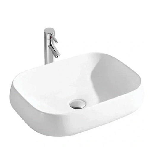 Раковина Акватек 56 см на столешницу белая - фото 1