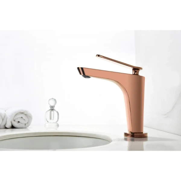 Смеситель для раковины Abber Zeitlos розовое золото AF8909RG (детальная фотография), для раковины