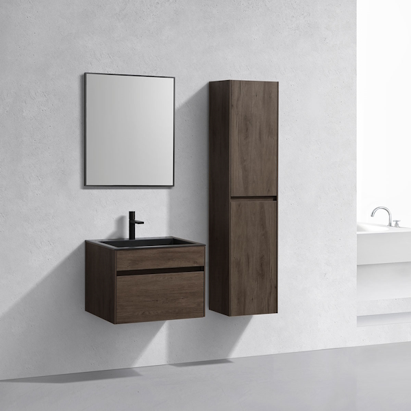 Тумба под раковину подвесная Vincea Chiara 59,2 см R.Oak VMC-2C600RO (детальная фотография), моноблок