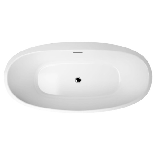 Ванна акриловая BelBagno 170х80 см без гидромассажа BB404-1700-800 (детальная фотография), 170x80 см