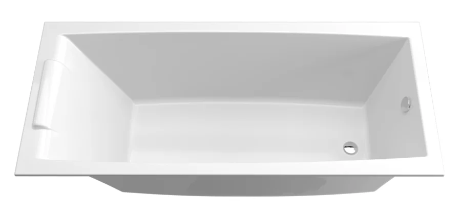 Ванна акриловая Marka One Aelita Slim 170 x 75 см, белый, 01ае1775слим (детальная фотография), современныe, hi-tech