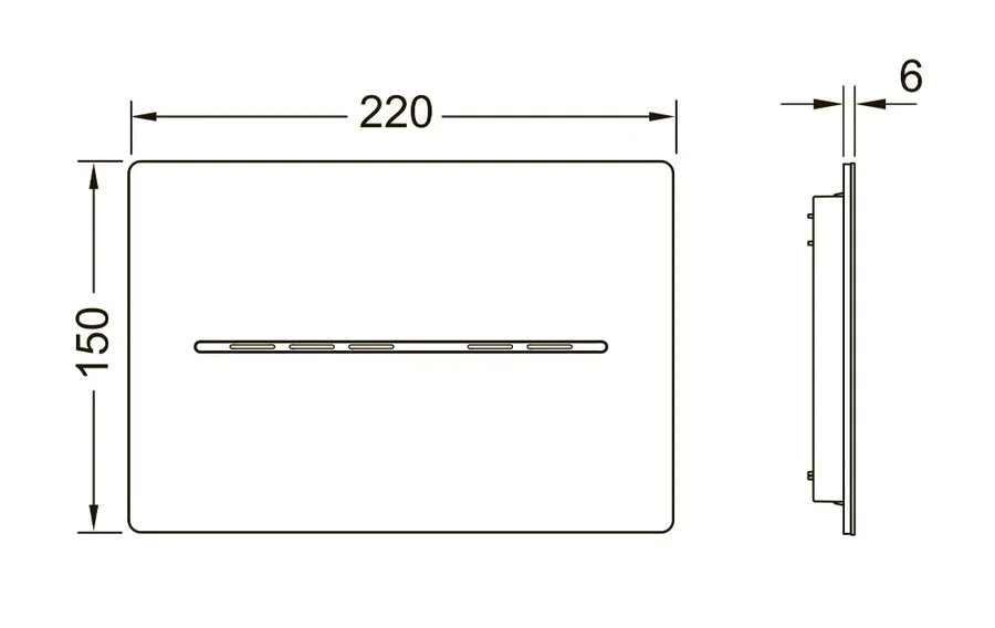 Клавиша смыва Tece TECEsolid белая 9240452 (детальная фотография), нет в наличии