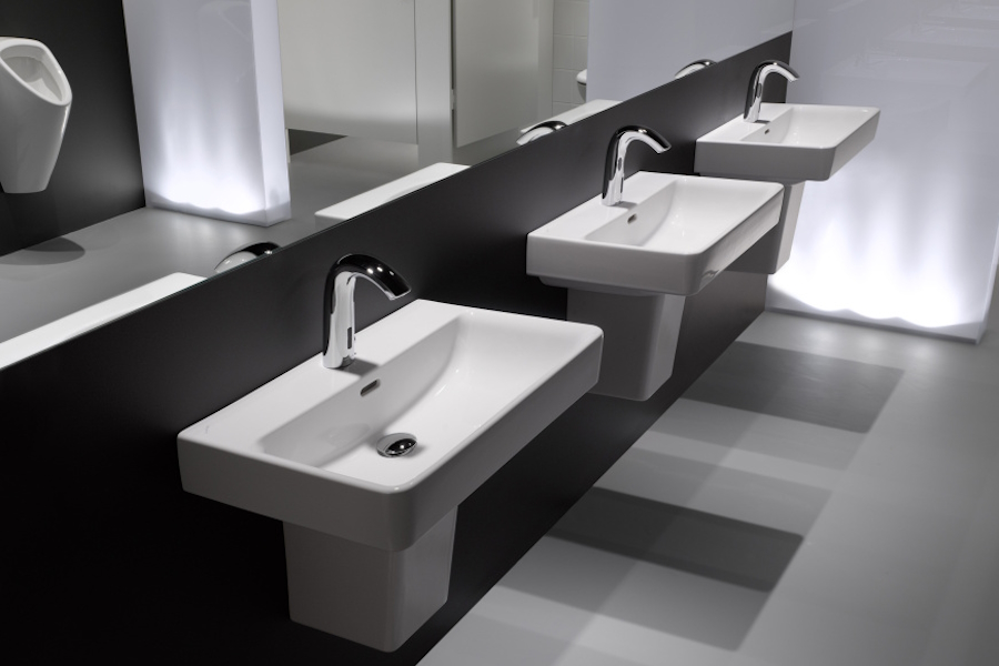 Раковина Laufen Pro S 55 см белая, с 1 отверстием для смесителя 8.1895.8.000.104.1 (детальная фотография), керамические