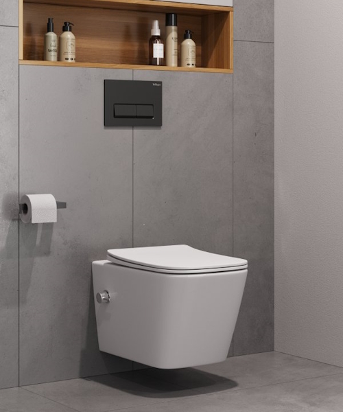 Унитаз подвесной BelBagno Kraft с функцией биде BB7106CH-TOR-BS/SC (детальная фотография), фарфор, керамика