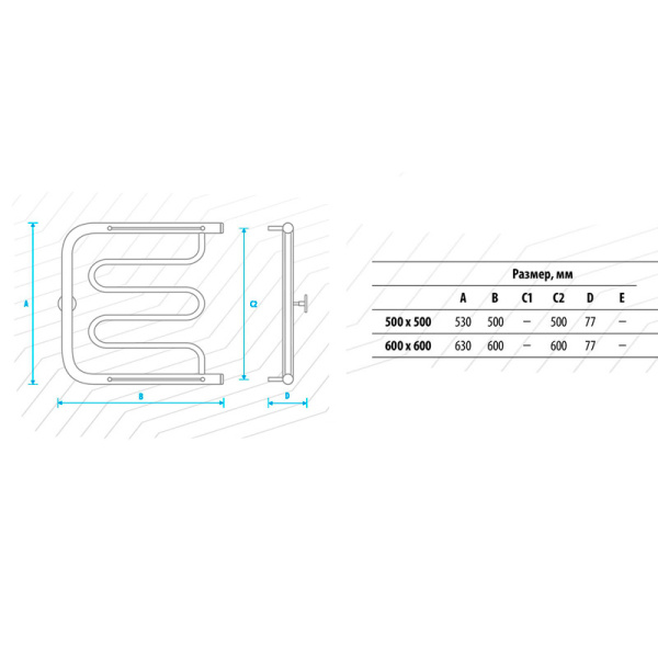 Схема (детальная фотография), хром