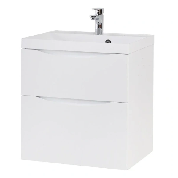 Тумба под раковину подвесная BelBagno Marino 90 см bianco lucido MARINO-H60-900-2C-SO-BL-P (детальная фотография)
