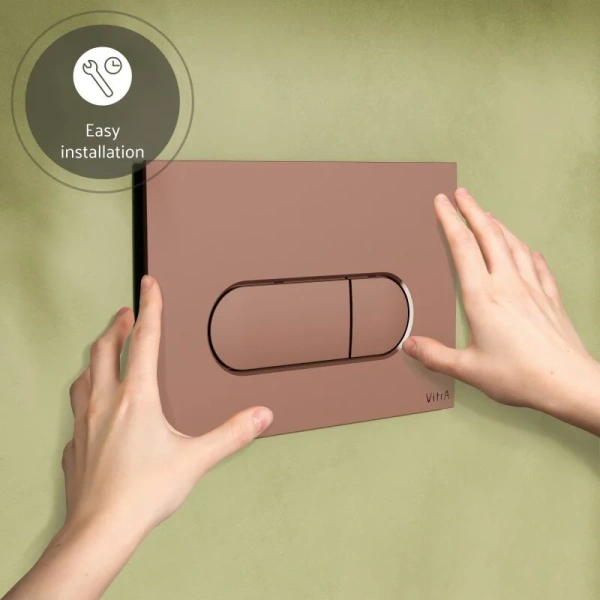 Клавиша смыва VitrA Root Round медь 740-2240 (детальная фотография), механические