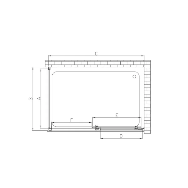 Душевой уголок Vincea Alpha 110х90 см профиль черный VSR-3AL9011CLB (детальная фотография), современные, hi-tech