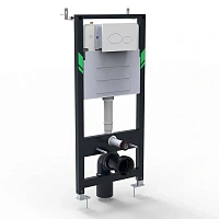 Инсталляция для унитаза Black&White Universe с бачком