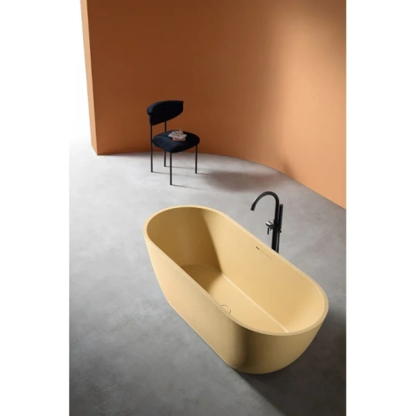 Ванна из искусственного камня Abber Frankfurt 170x75 см песочная матовая AM9941MS (детальная фотография), 170x75 см