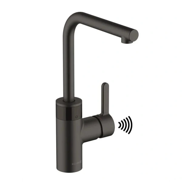 Смеситель для кухни Kludi E-GO черный матовый 422206675 (детальная фотография)