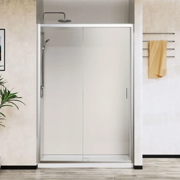 Душевая дверь в нишу Vincea City 110 см профиль хром, стекло прозрачное VDS-5CT110CL (детальная фотография)