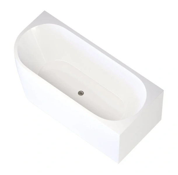 Ванна акриловая Aquanet Family Elegant B 180 x 80 см, правая, белый матовый, 260055 3806-N-MW (детальная фотография), 180х80